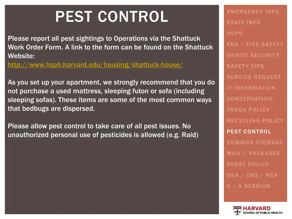 pest control