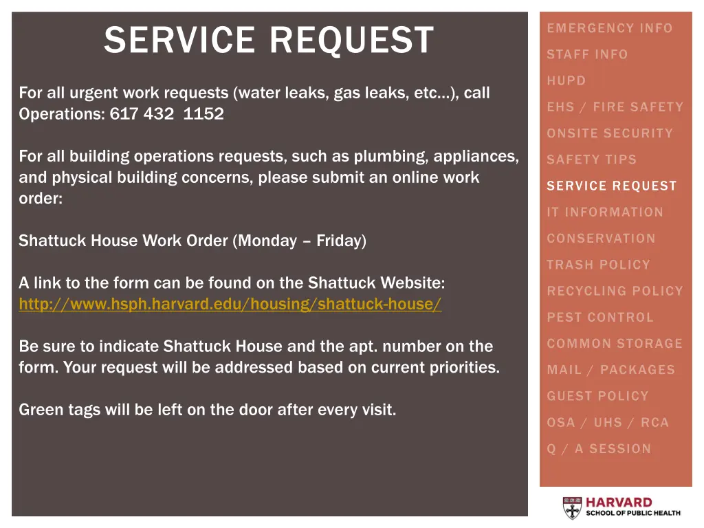 service request