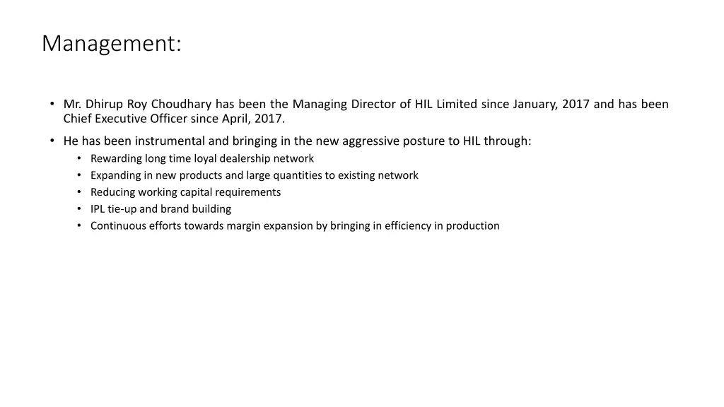 management