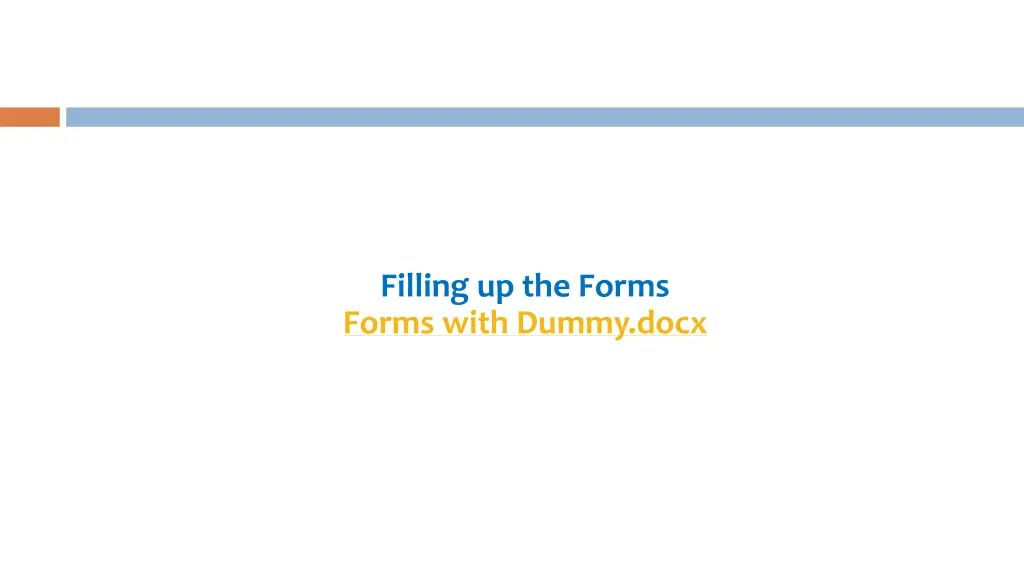 filling up the forms forms with dummy docx