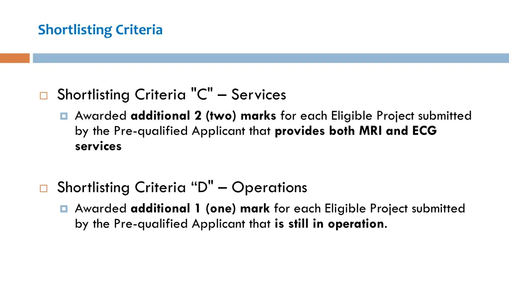 shortlisting criteria 1