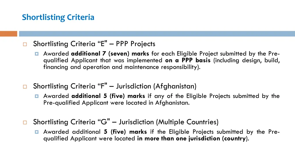 shortlisting criteria 2