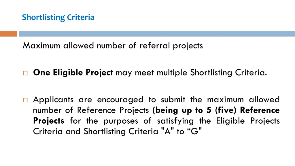 shortlisting criteria 3