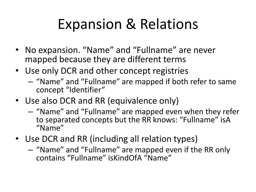 expansion relations