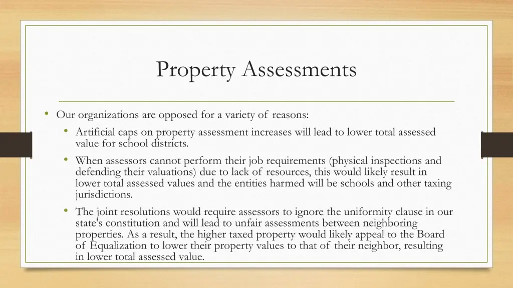 property assessments 1
