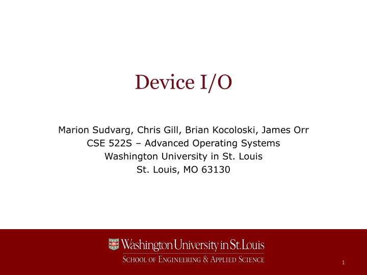 device i o