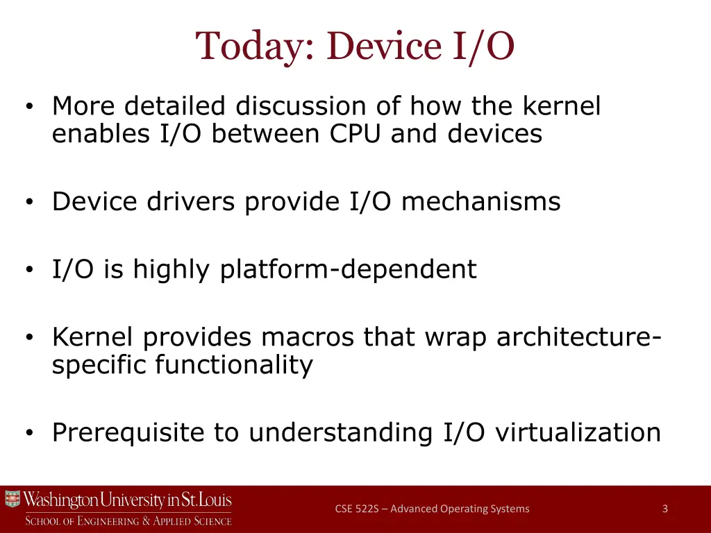 today device i o