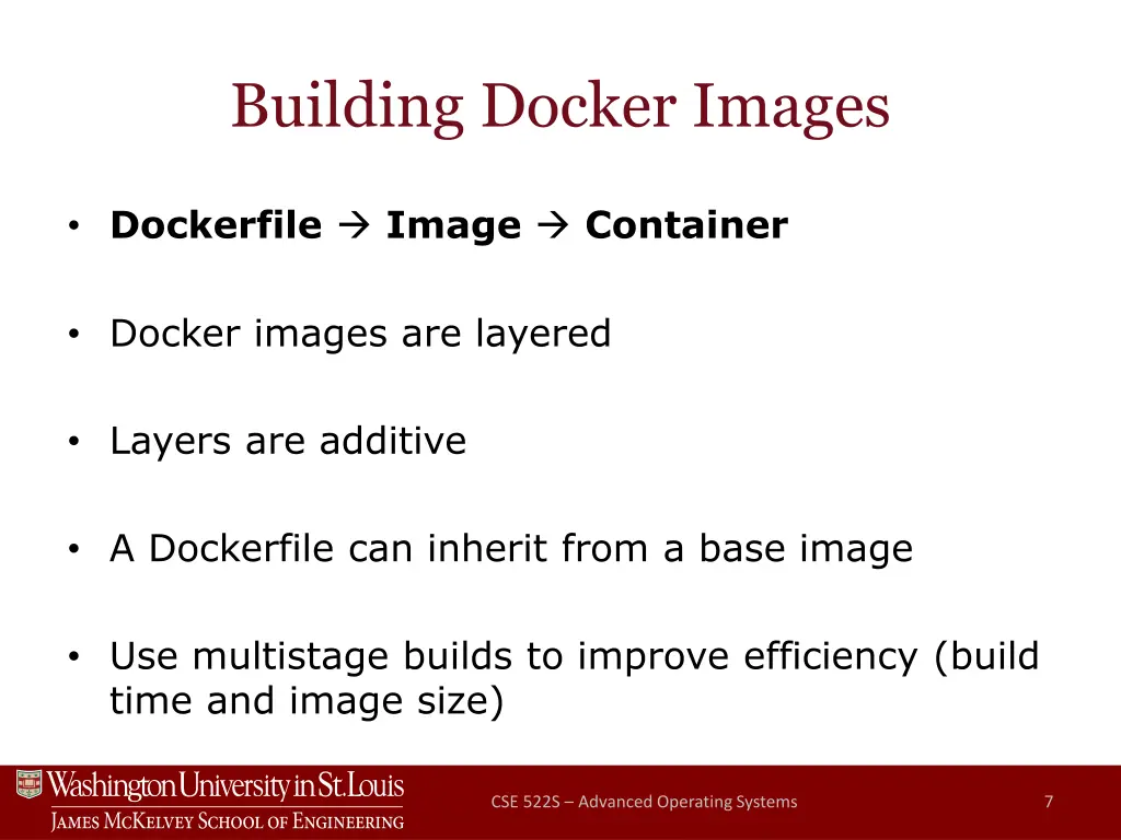 building docker images