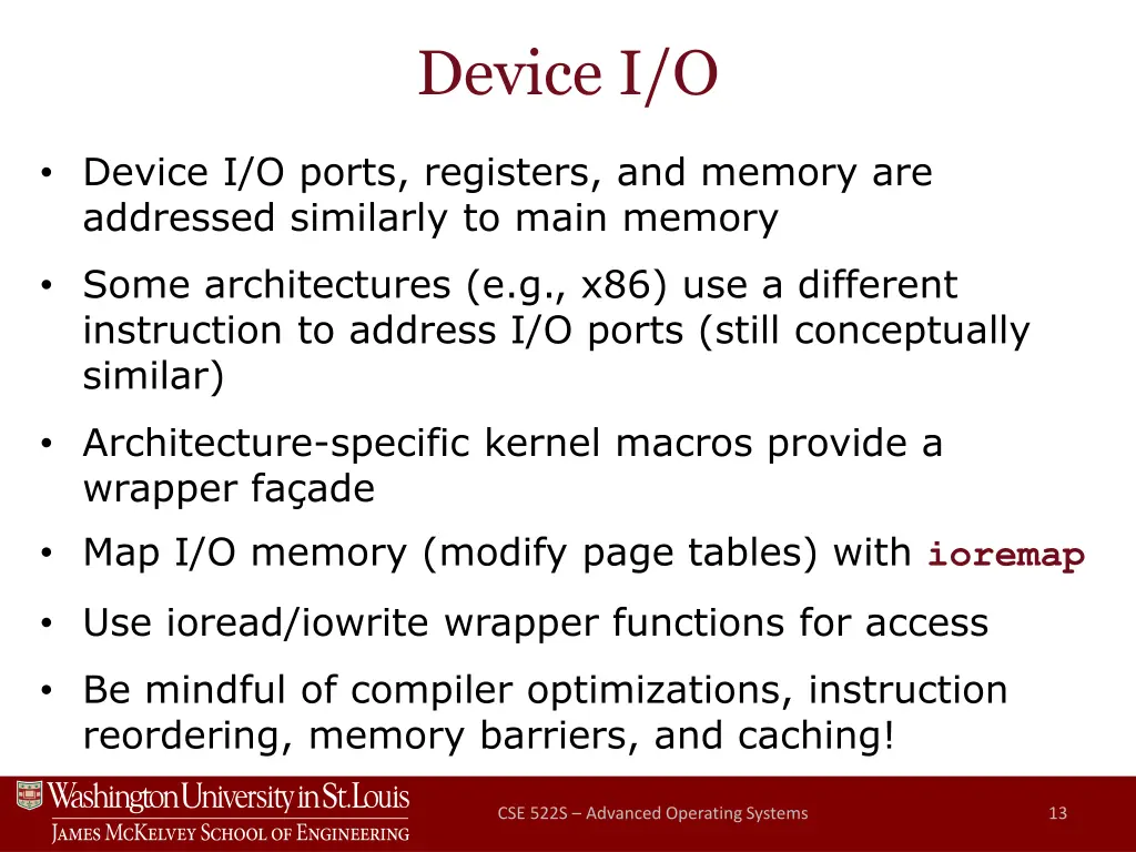 device i o