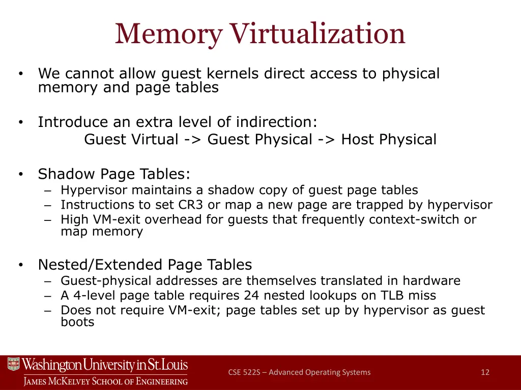 memory virtualization