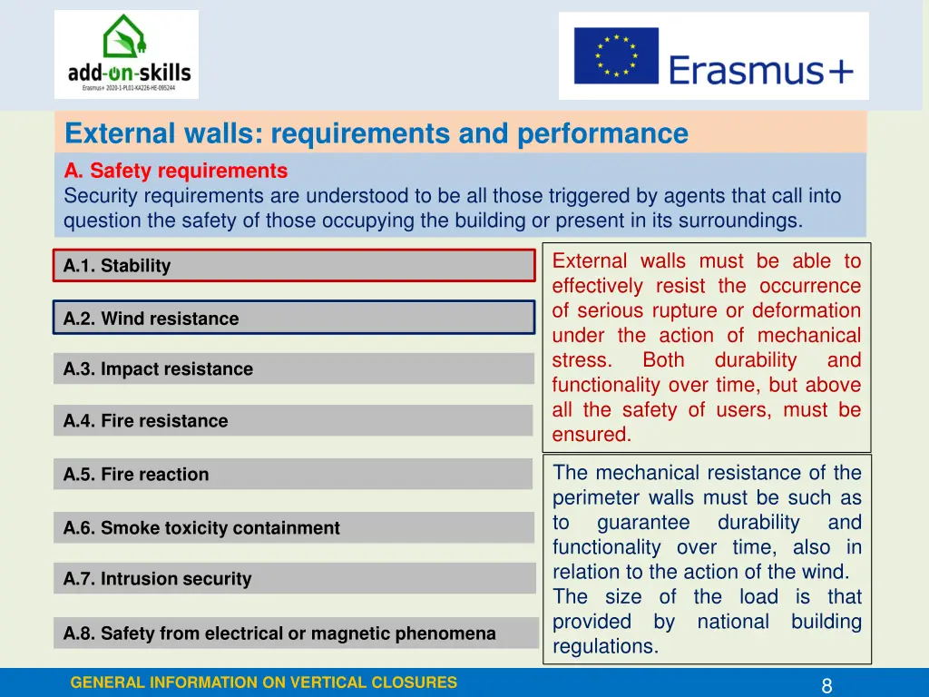external walls requirements and performance 2