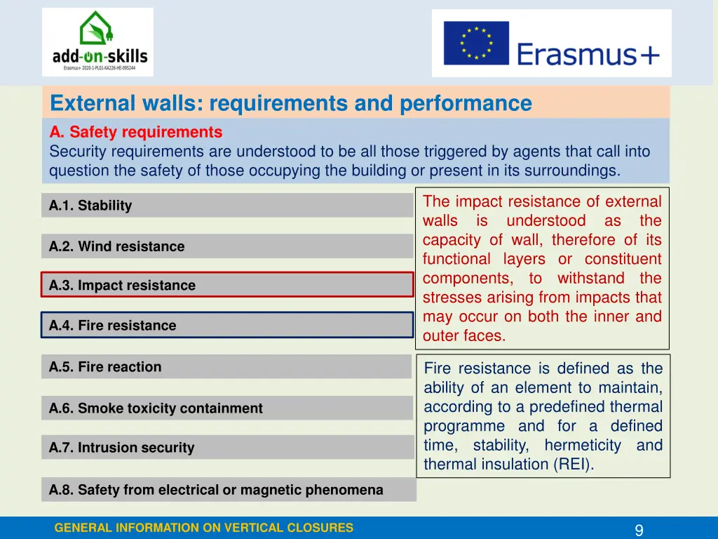 external walls requirements and performance 3