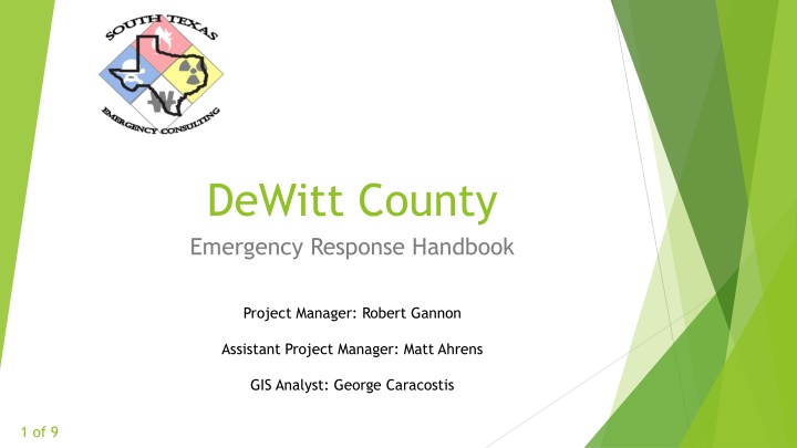 dewitt county emergency response handbook