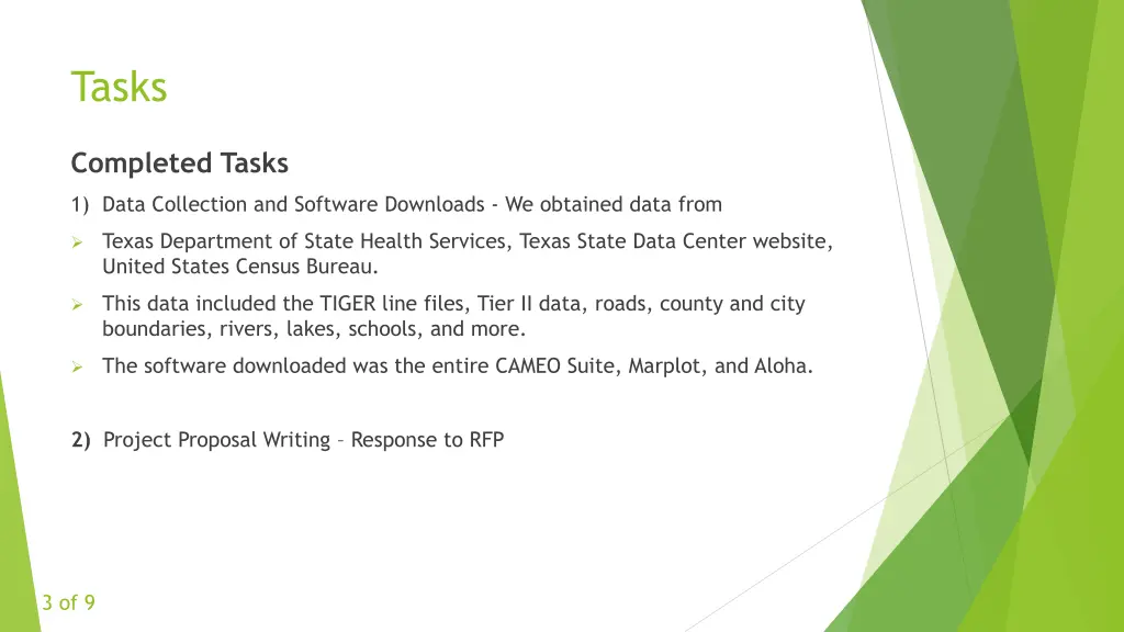 tasks