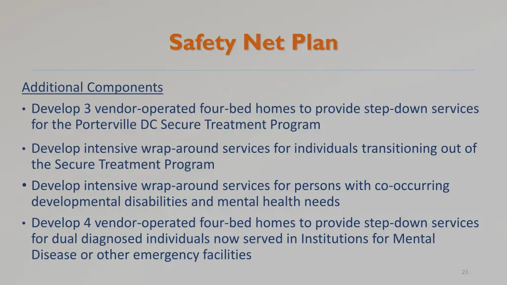 safety net plan 3