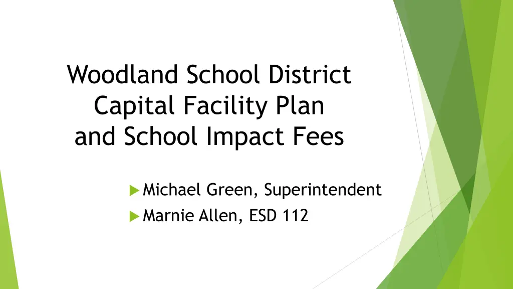 woodland school district capital facility plan 1