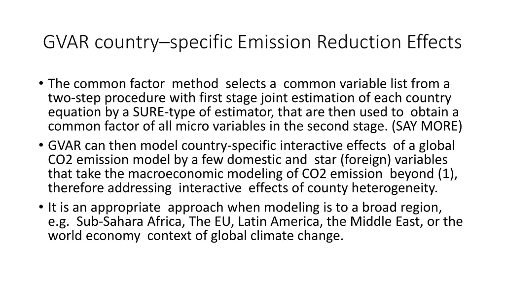 gvar country specific emission reduction effects 3