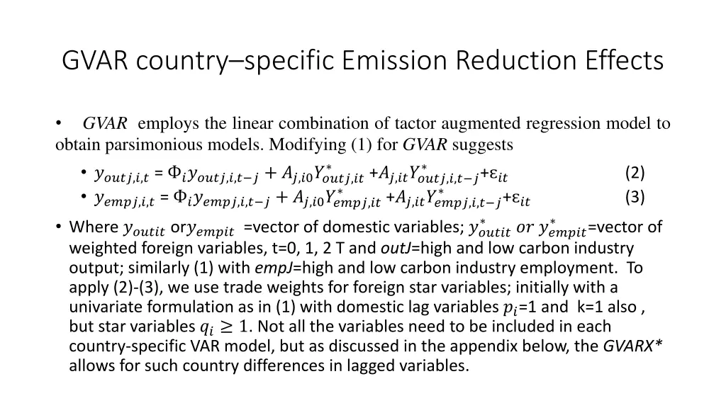 gvar country specific emission reduction effects 5