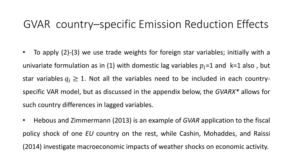gvar country specific emission reduction effects 6