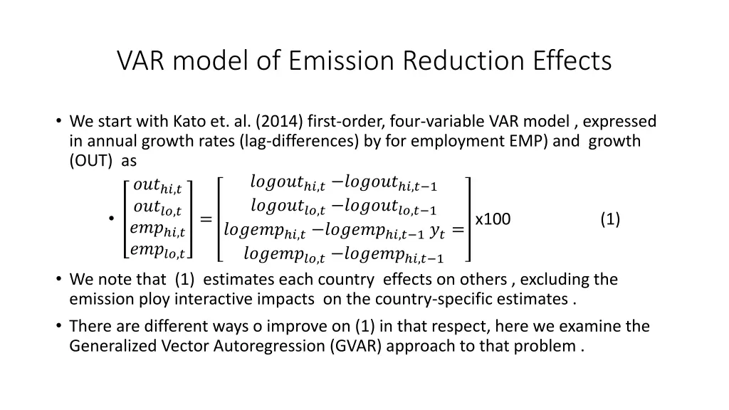 var model of emission reduction effects 2