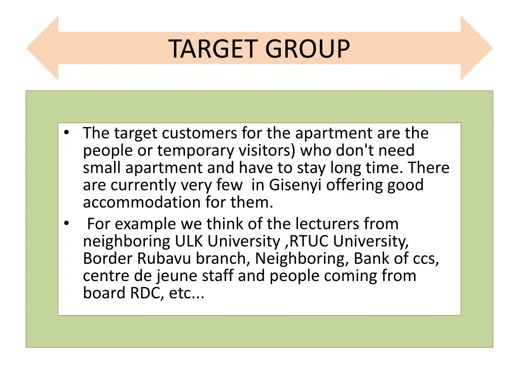 target group