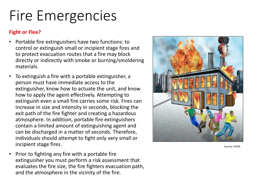 fire emergencies
