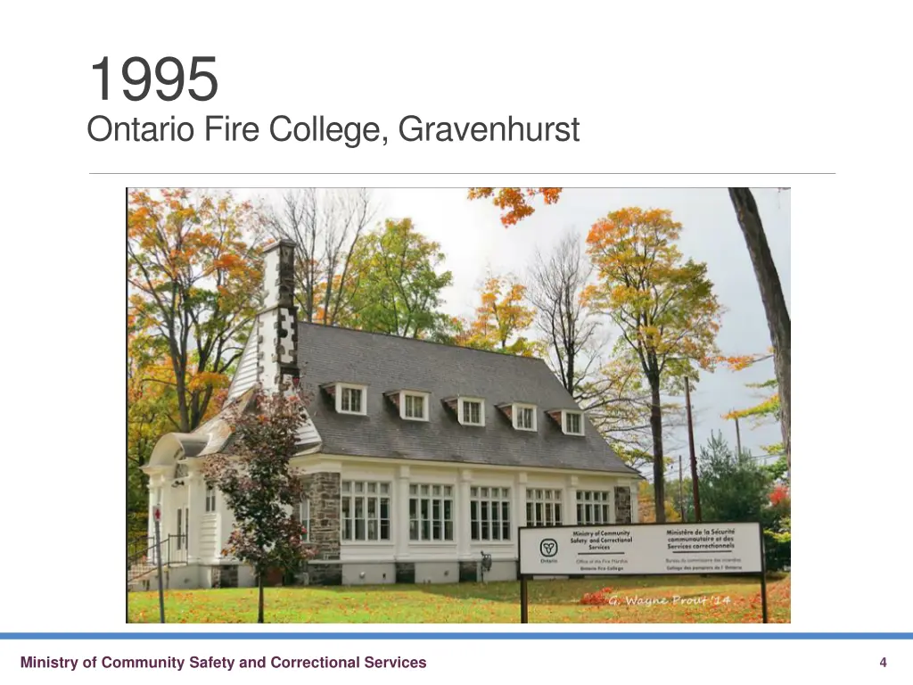 1995 ontario fire college gravenhurst