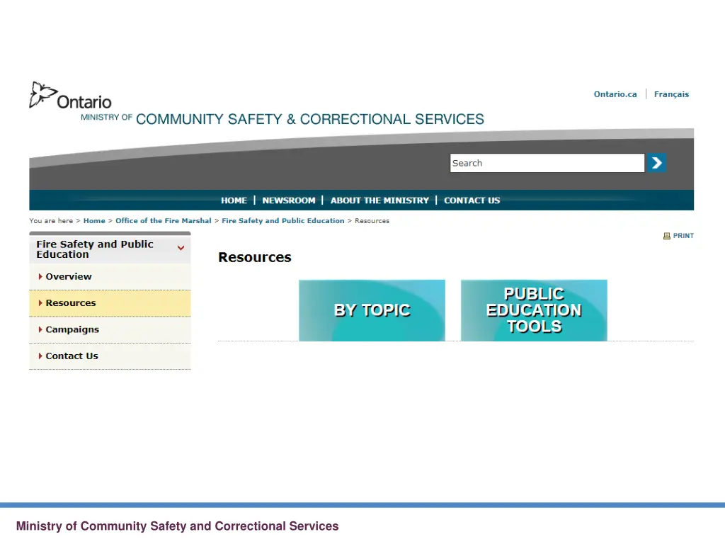 ministry of community safety and correctional 1