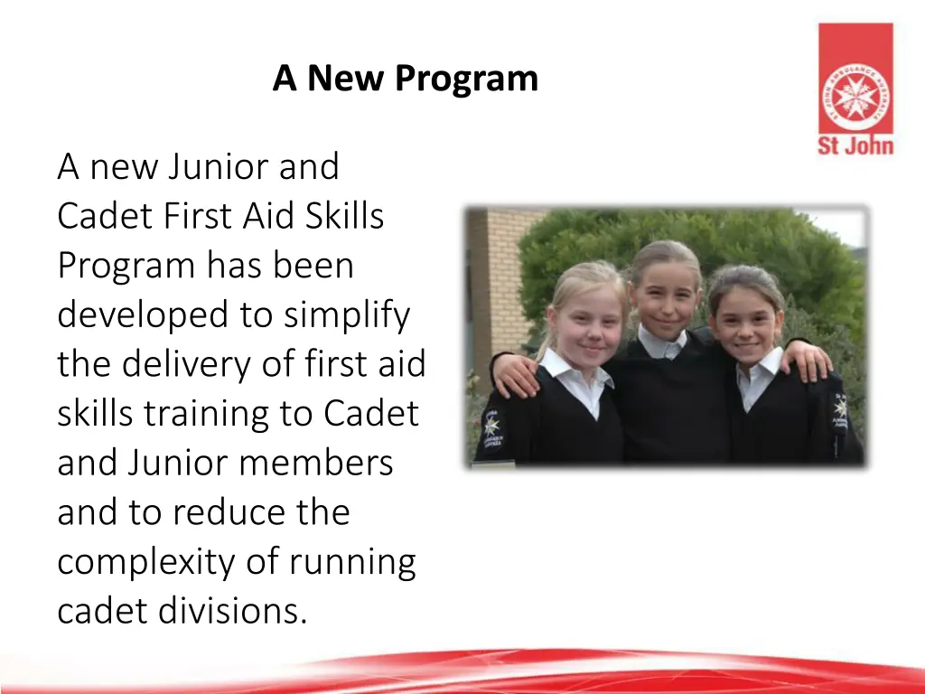 a new program