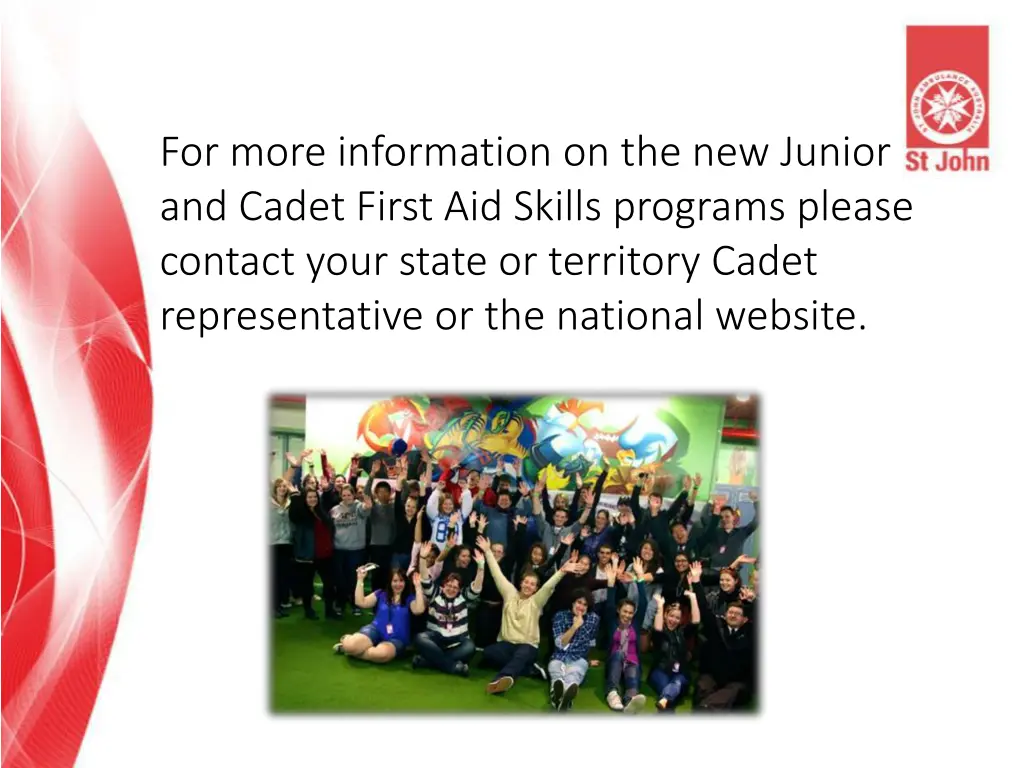 for more information on the new junior and cadet