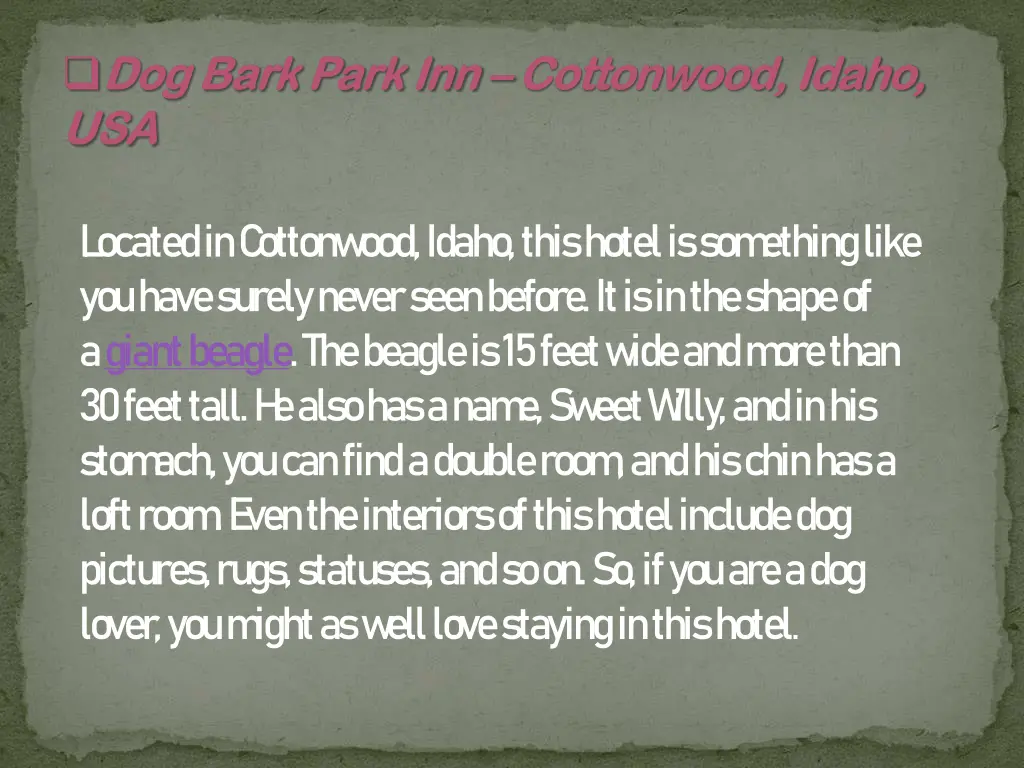 dog bark park inn dog bark park inn cottonwood