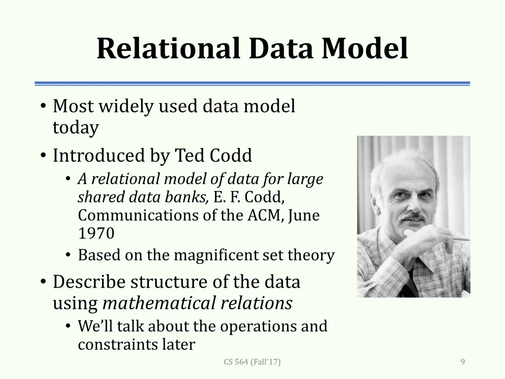 relational data model