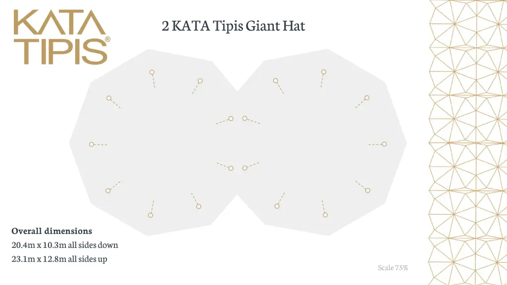 2 kata tipis giant hat