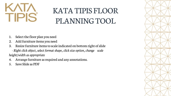 kata tipis floor planning tool