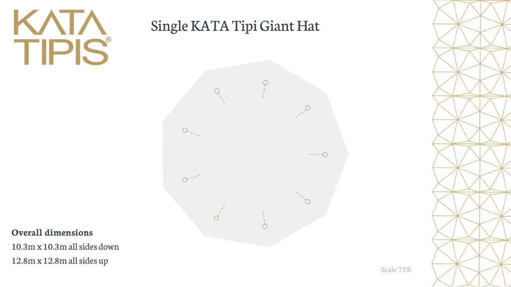 single kata tipi giant hat