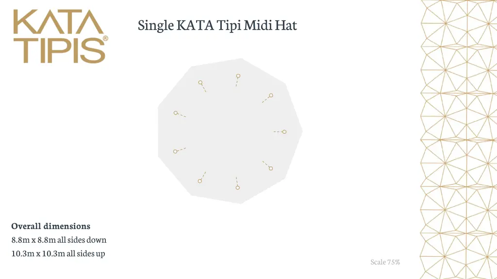 single kata tipi midi hat