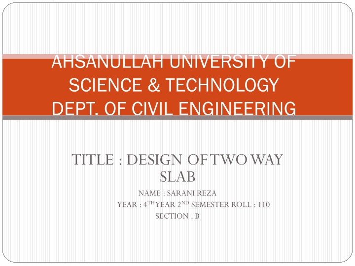 ahsanullah university of science technology dept