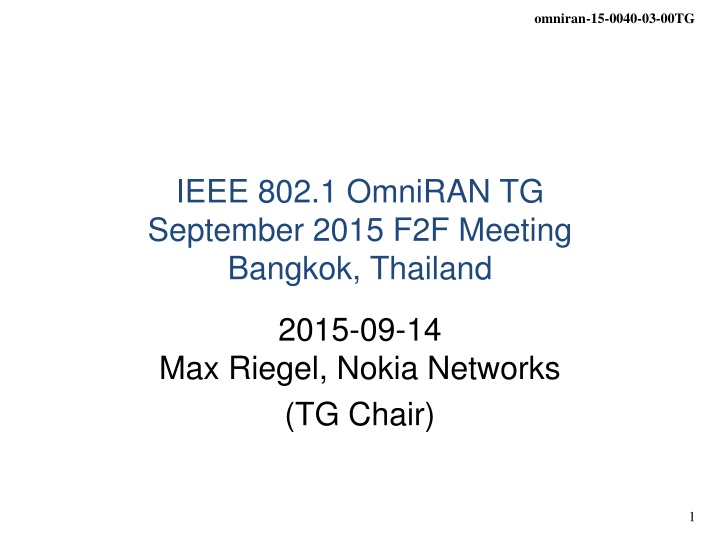 omniran 15 0040 03 00tg