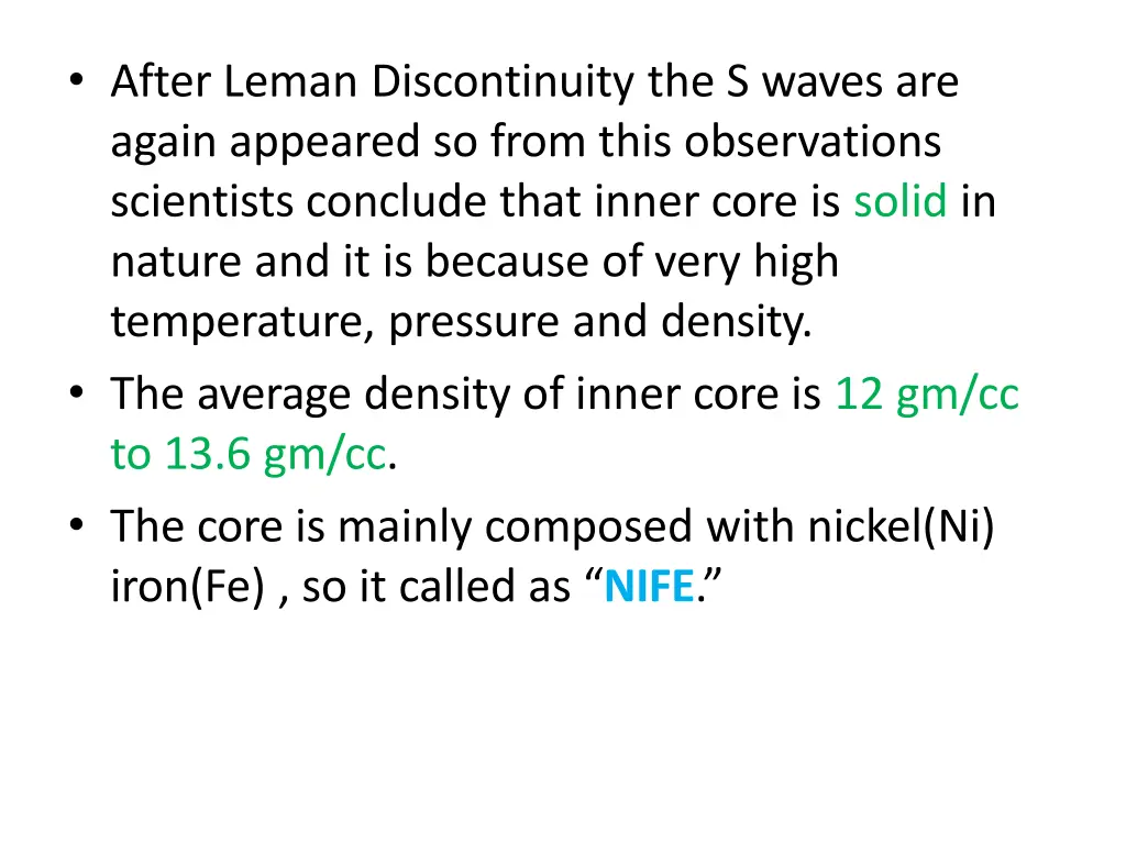 after leman discontinuity the s waves are again