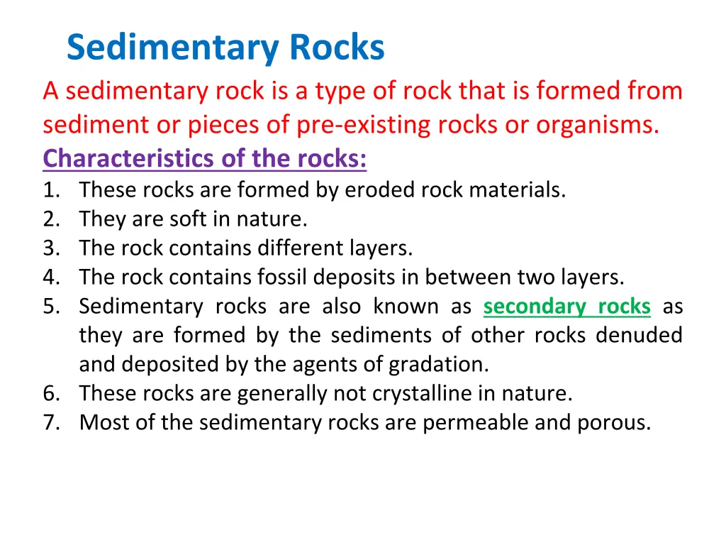 sedimentary rocks a sedimentary rock is a type