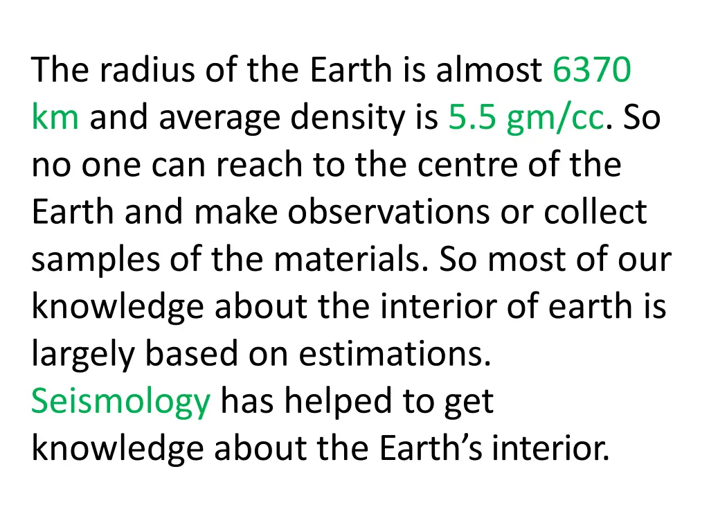 the radius of the earth is almost 6370