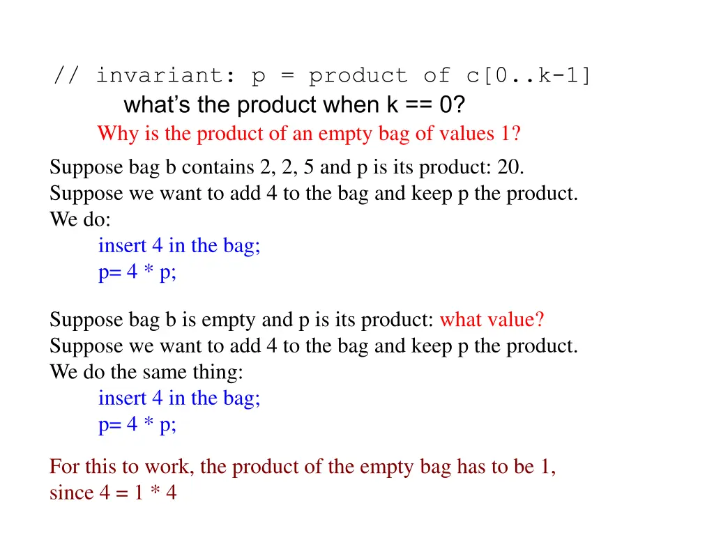 invariant p product of c 0 k 1 what s the product