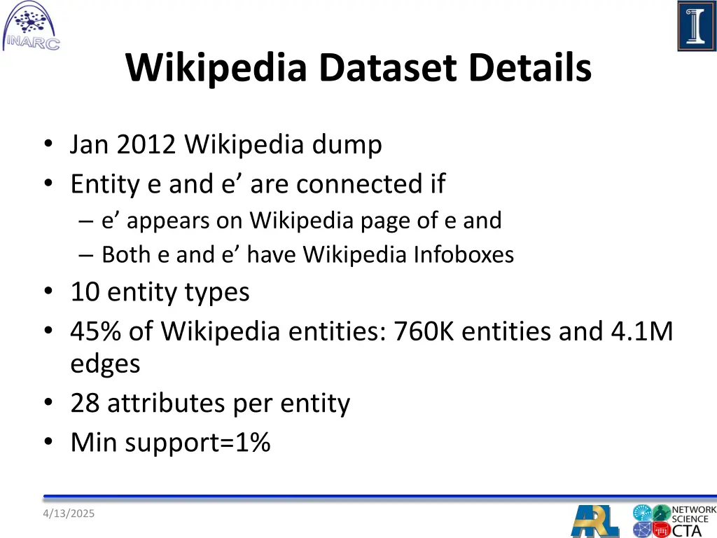 wikipedia dataset details