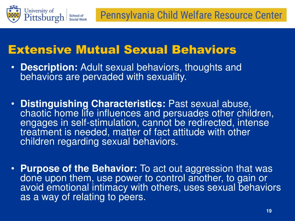 extensive mutual sexual behaviors description