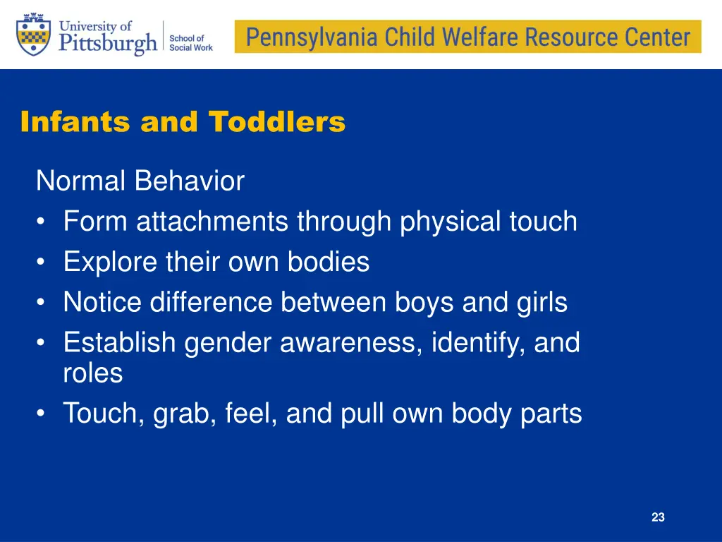 infants and toddlers