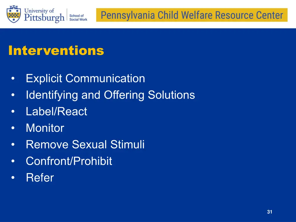 interventions