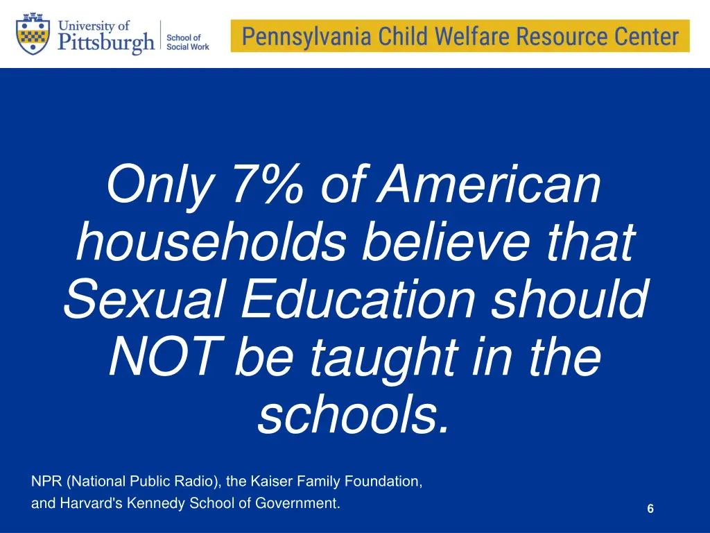 only 7 of american households believe that sexual