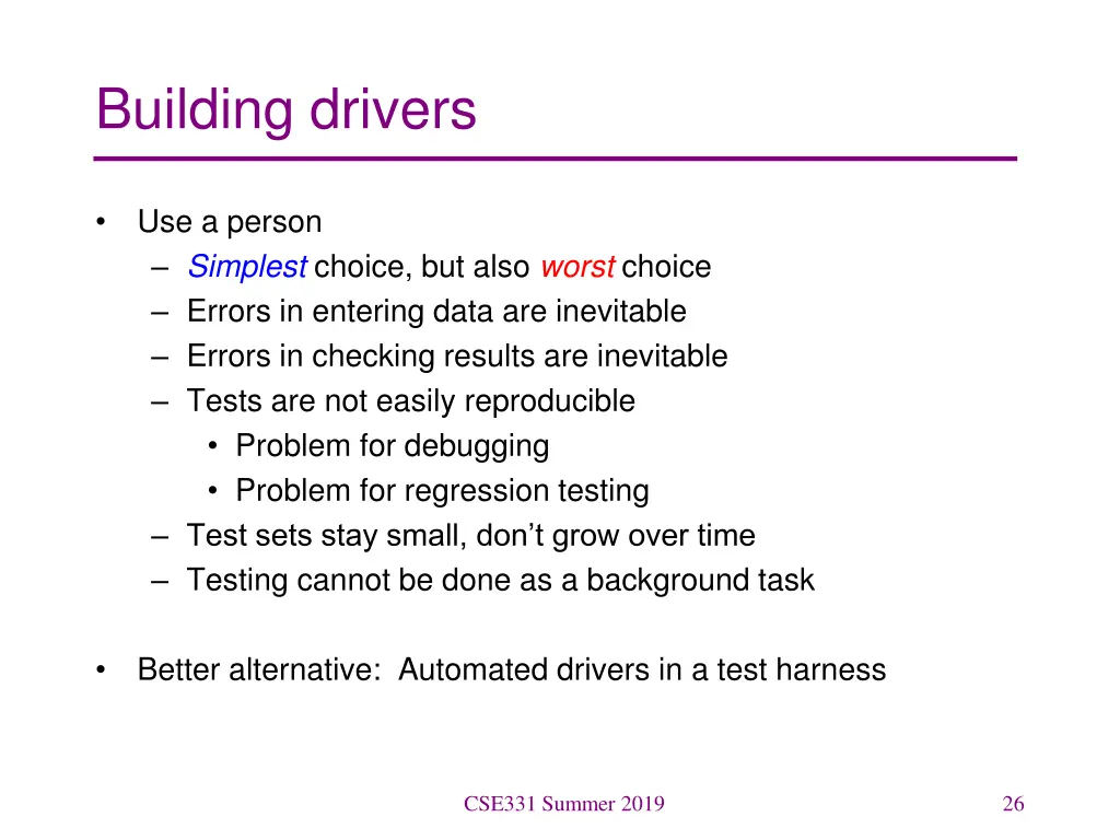 building drivers