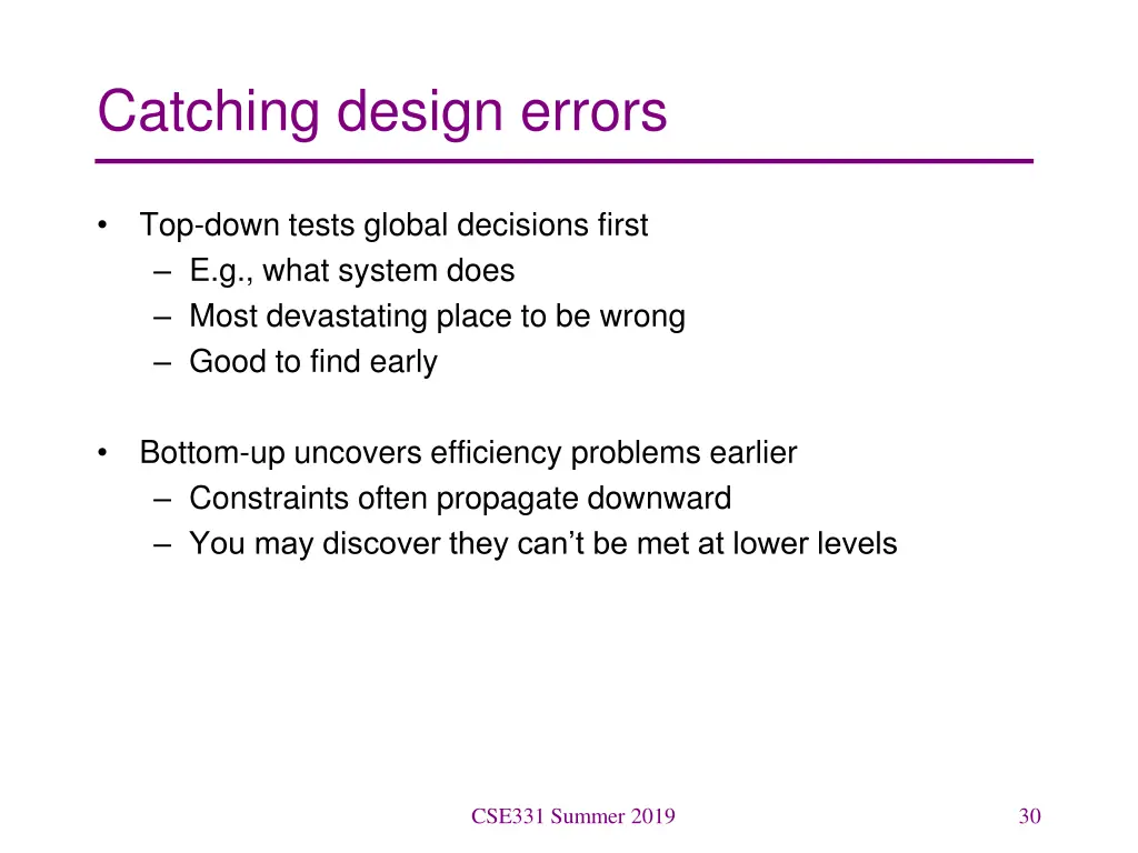 catching design errors
